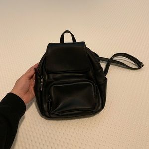 Black mini backpack from Brandy Melville